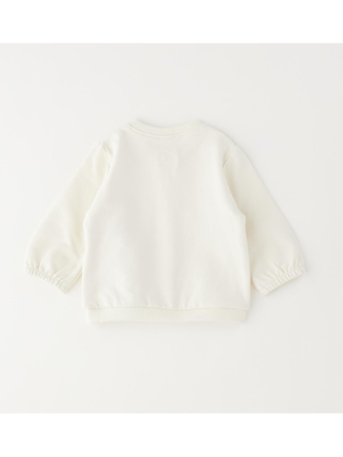 Felpa aperta zip idomini neonata