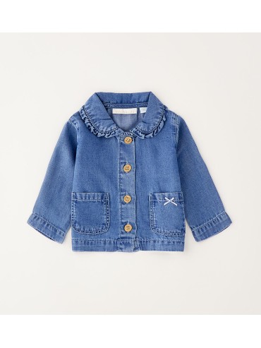 Giubbino jeans minibanda neonata 2