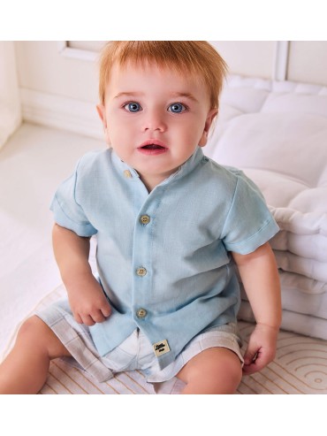 Camicia mm in lino idomini neonato