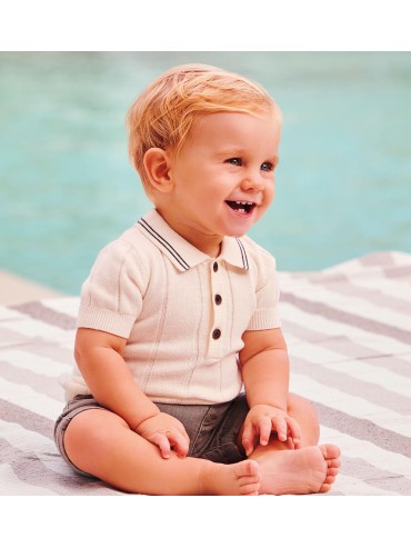 Polo filo minibanda neonato