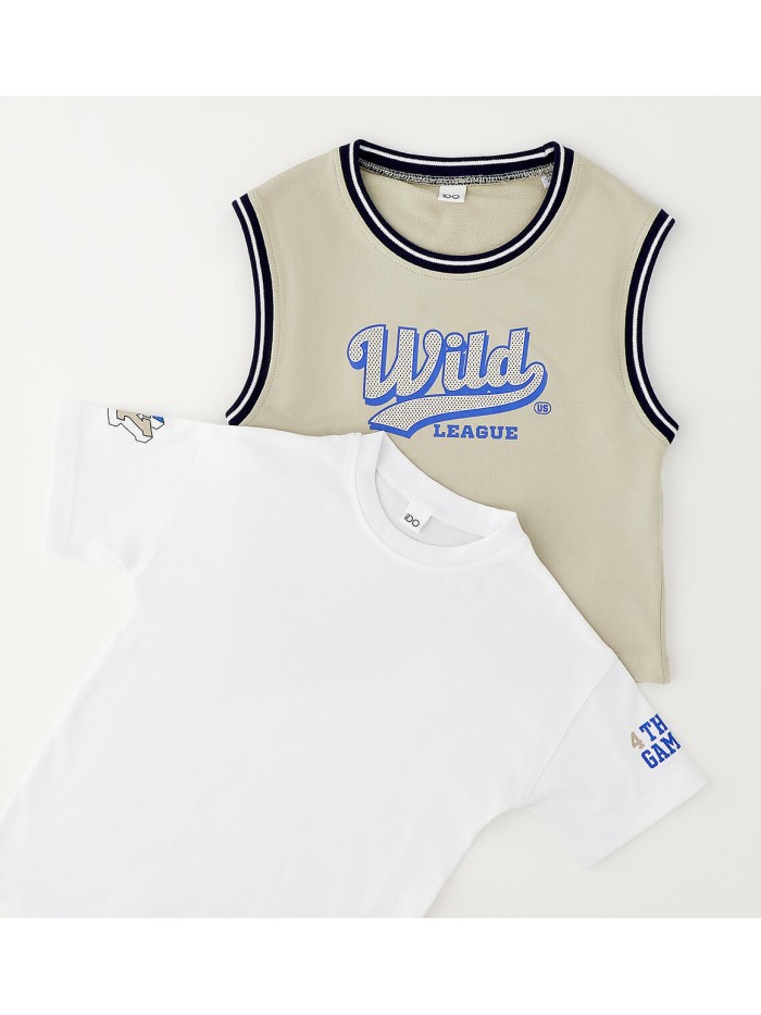 T-shirt 2pz ido babny e bimbo