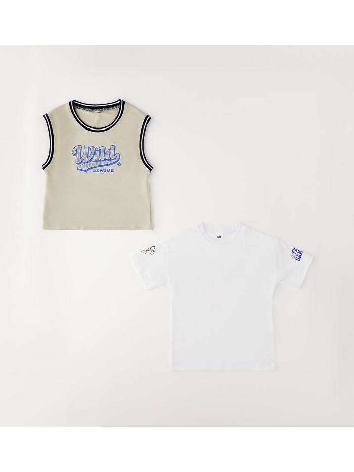 T-shirt 2pz ido babny e bimbo