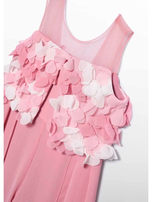 Tuta lunga  chiffon  fiori 3d abel & lula girl