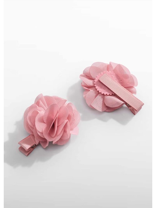 Set fermagli fiori tulle plisse'  abel & lula