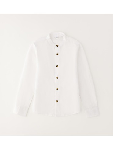 Camicia coreana in lino ido junior