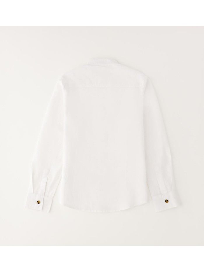 Camicia coreana in lino ido junior