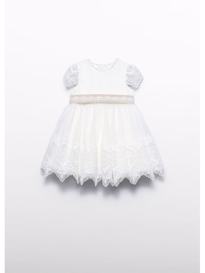 Vestina  tulle ricamato abel  & lula baby bimba