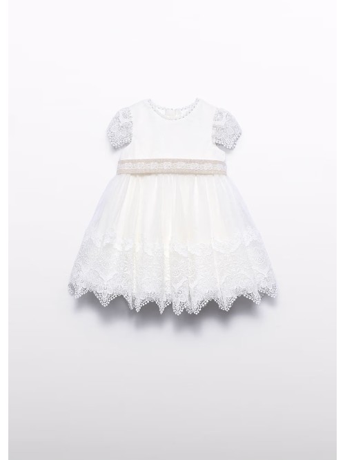 Vestina  tulle ricamato abel  & lula baby bimba