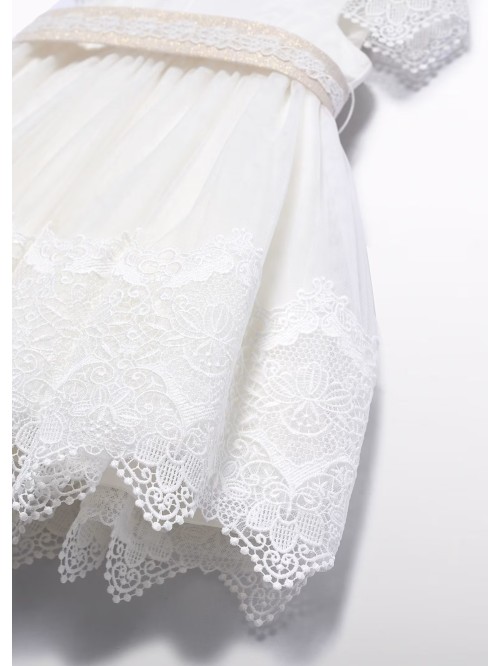 Vestina  tulle ricamato abel  & lula baby bimba