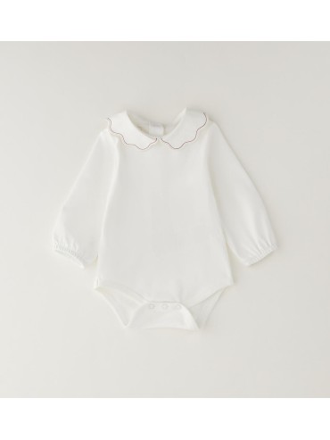 Body con colletto minibanda neonata