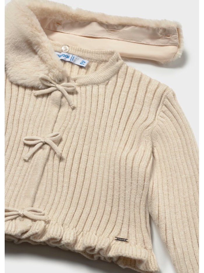 Giacchina collo pell mayoral baby bimba