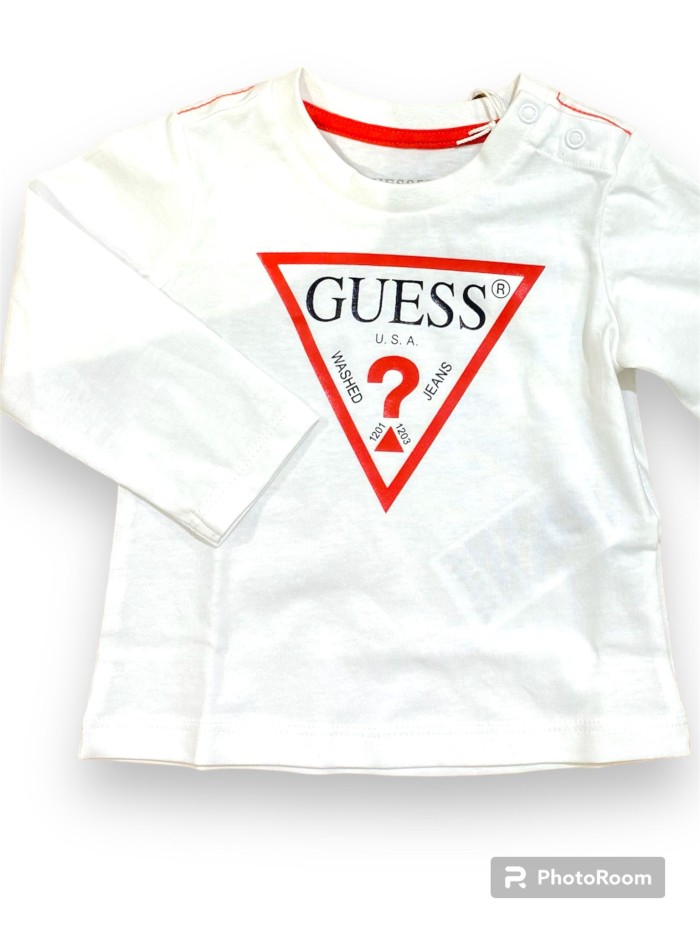 T-shirt ml logo guess? baby e bimbo