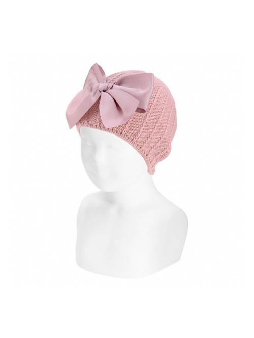 Cappello fiocco grande condor bimba