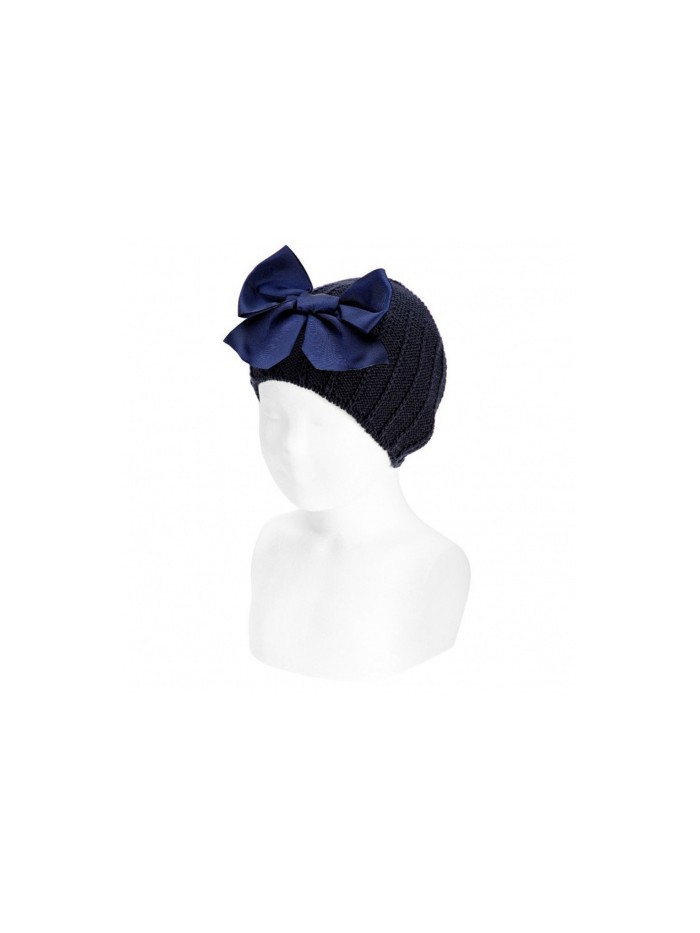 Cappello fiocco grande condor bimba