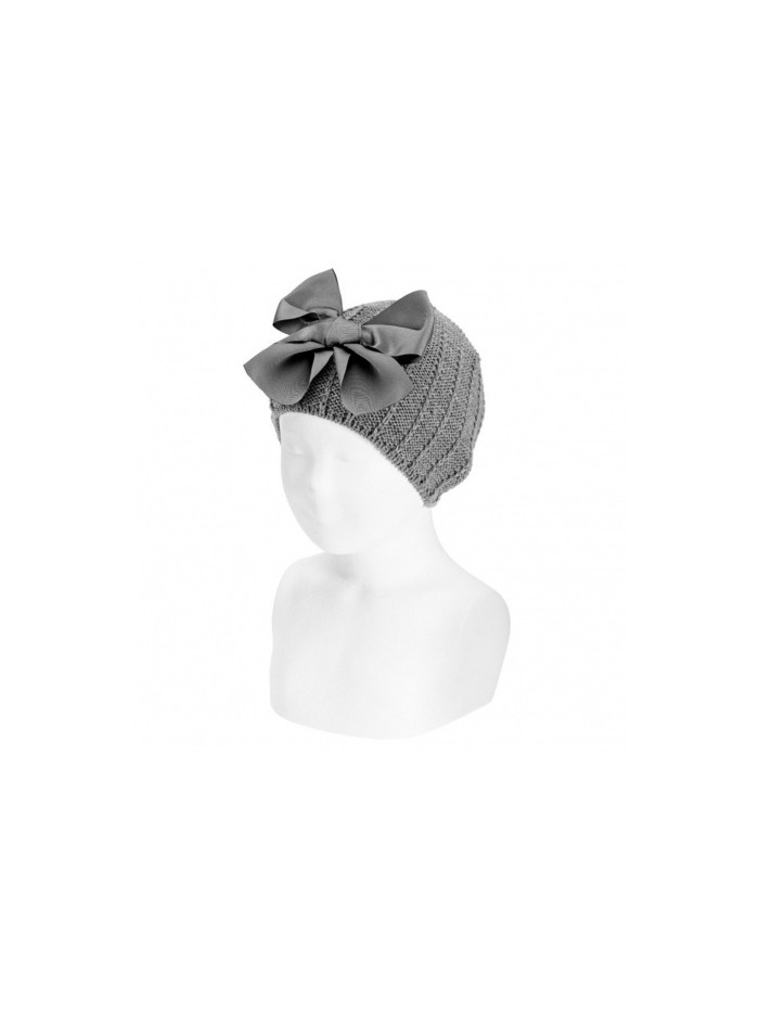 Cappello fiocco grande condor bimba