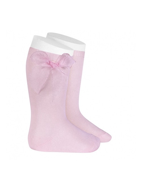 Calzino lungo fiocco tulle condor baby bimba