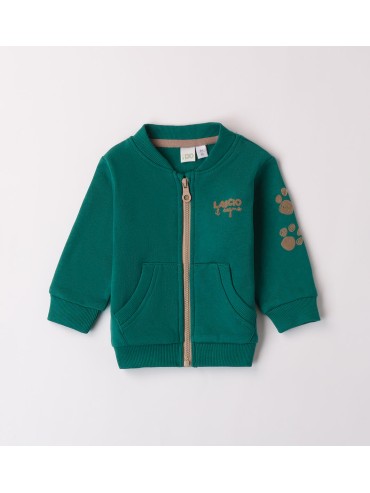 Felpa zip miniido neonato