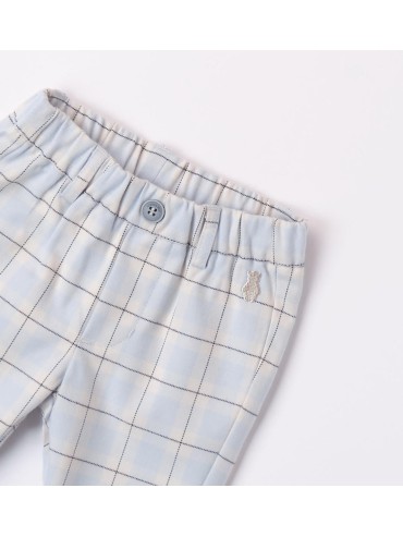Pant quadri minibanda neonato