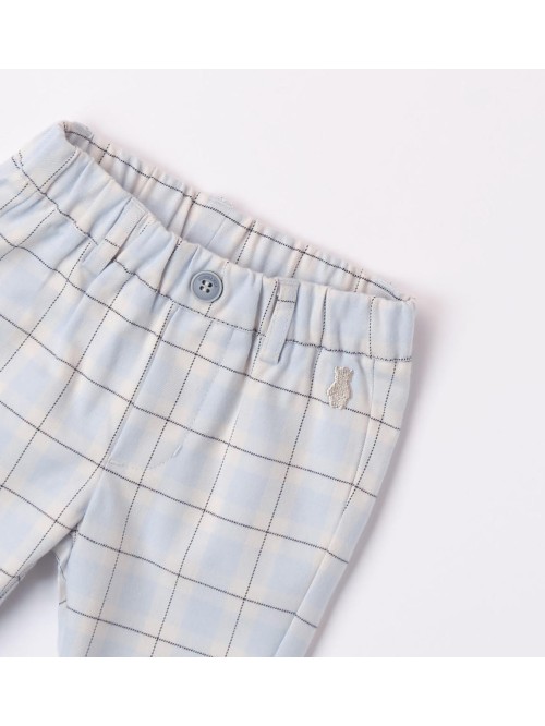 Pant quadri minibanda neonato