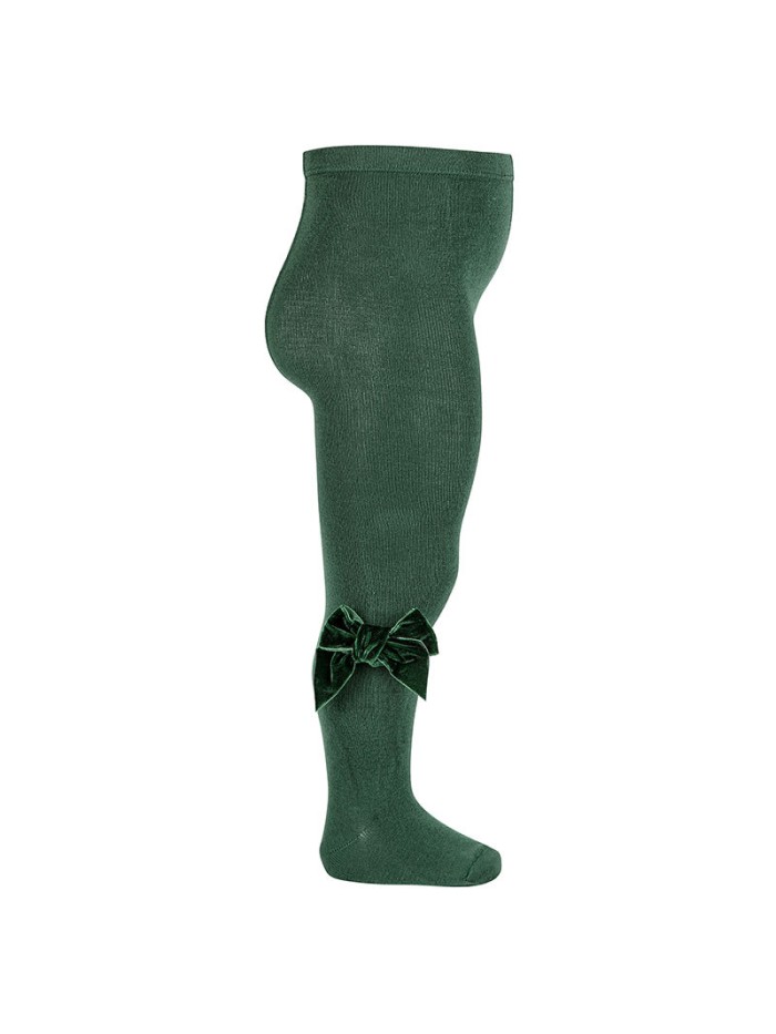 Collant condor fiocco velluto baby