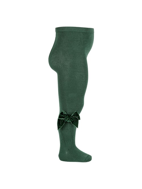 Collant condor fiocco velluto baby