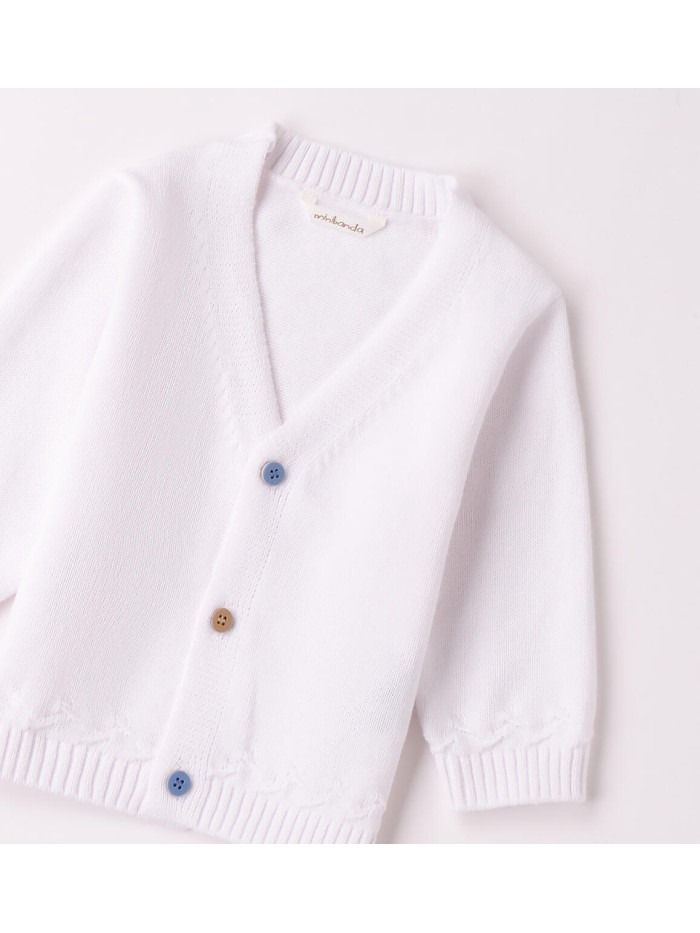 Cardigan minibanda neonato