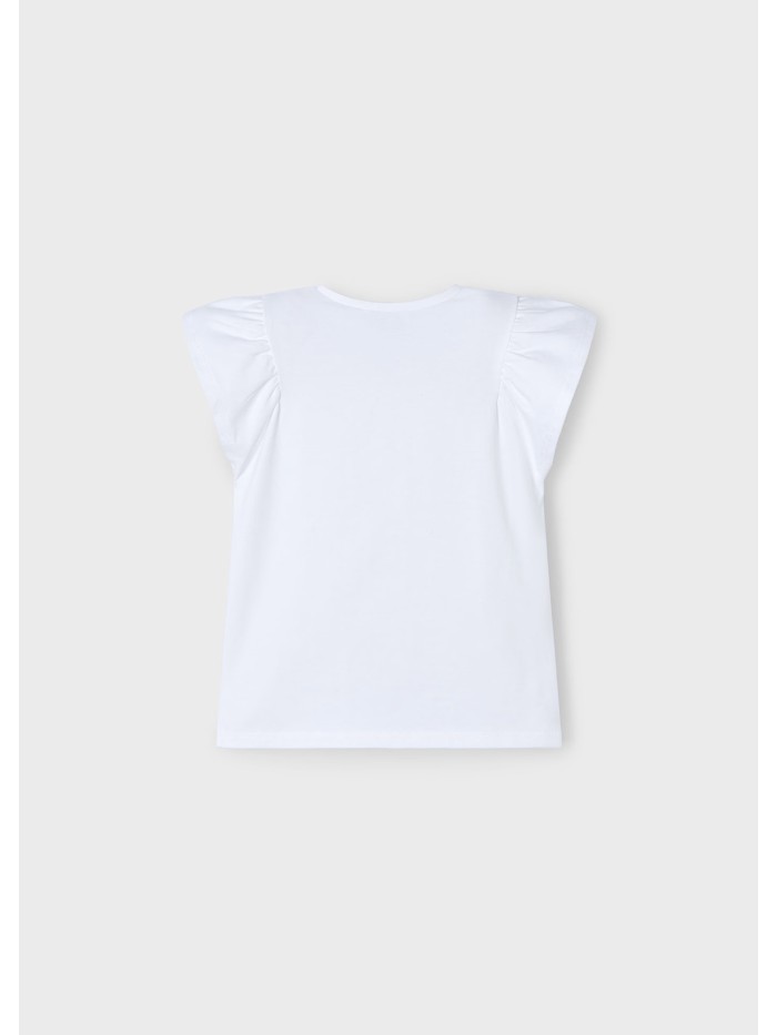 T-shirt m/c fiori mayoral bimba