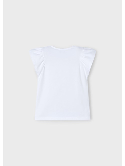 T-shirt m/c fiori mayoral bimba