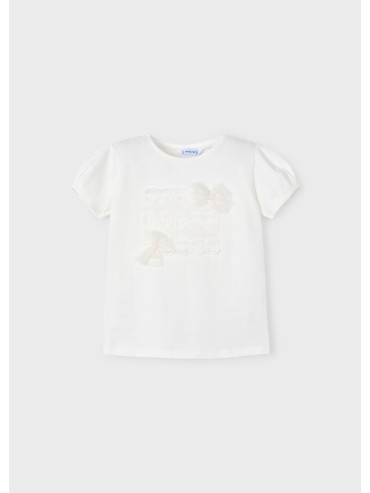 T-shirt fiocco mayoral bimba