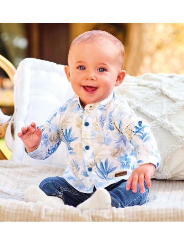 Camicia ml minibanda neonato