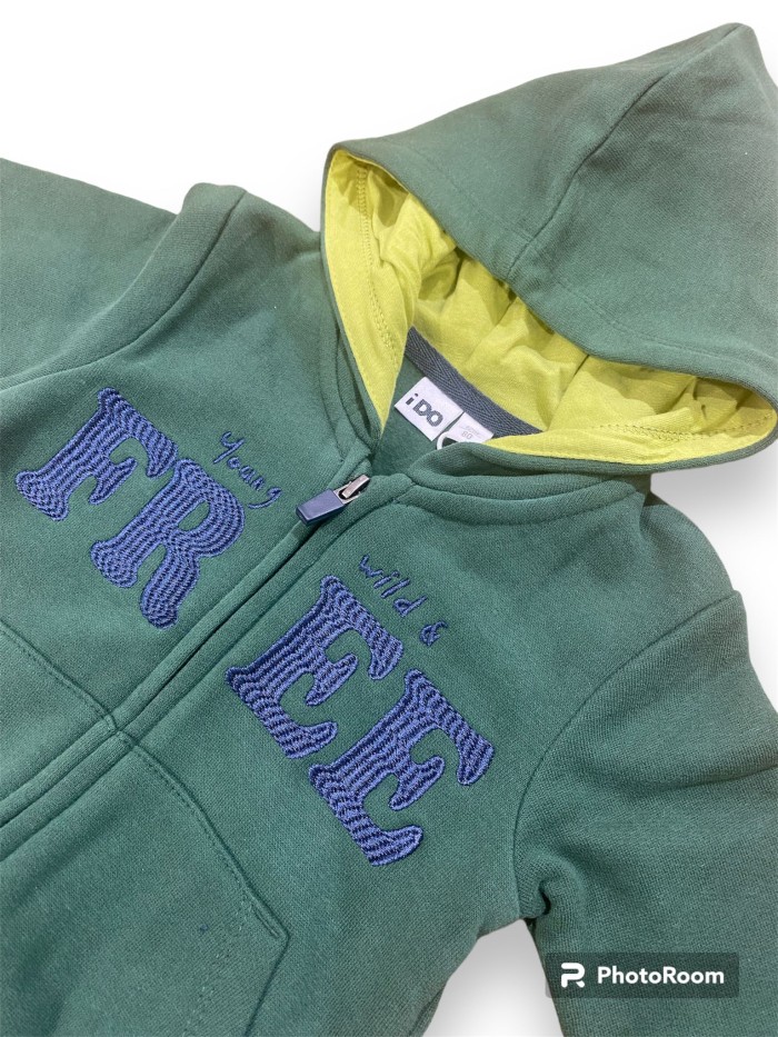 Felpa zip ido baby e bimbo