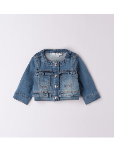 Giubbino jeans minibanda neonata