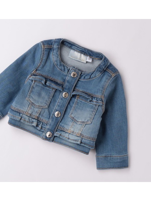 Giubbino jeans minibanda neonata