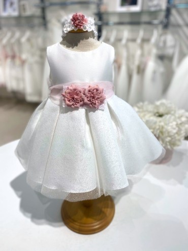 Vestina battesimo bella brilly roma