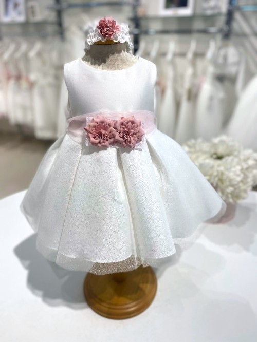 Vestina battesimo bella brilly roma