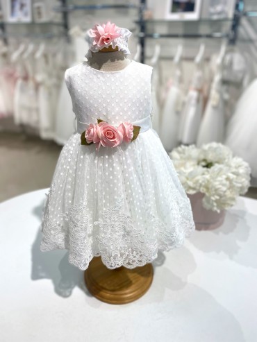 Vestina battesimo bella brilly roma