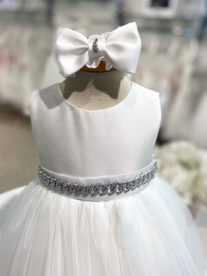 Vestina battesimo bella brilly roma