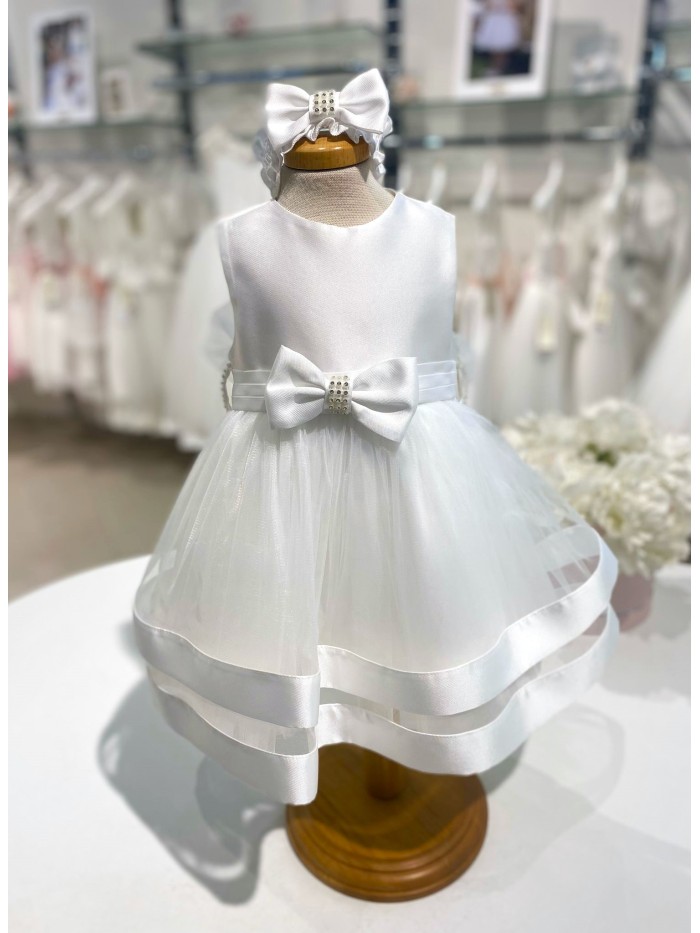 Vestina battesimo bella brilly roma
