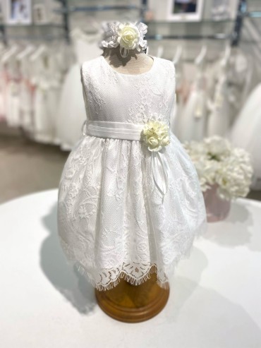 Vestina battesimo bella brilly roma