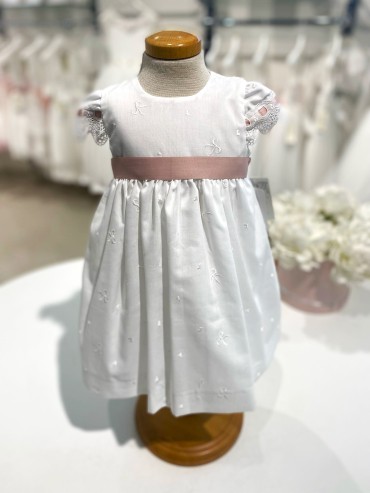 Vestina battesimo ponto por ponto neonata