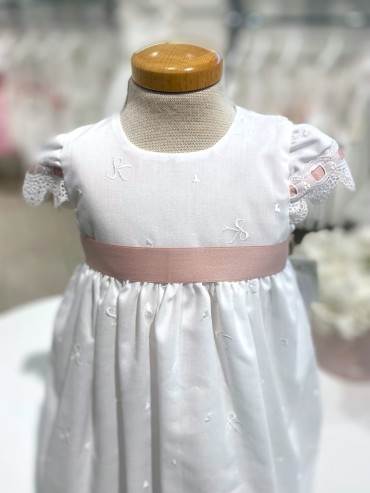 Vestina battesimo ponto por ponto neonata 2