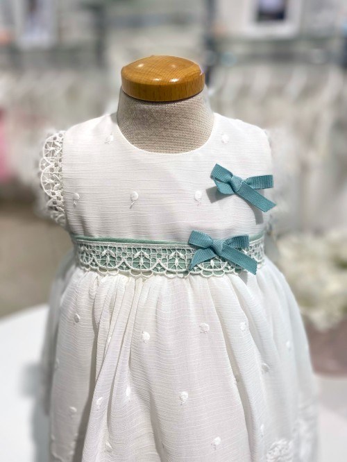 Vestina battesimo  ponto por ponto neonata