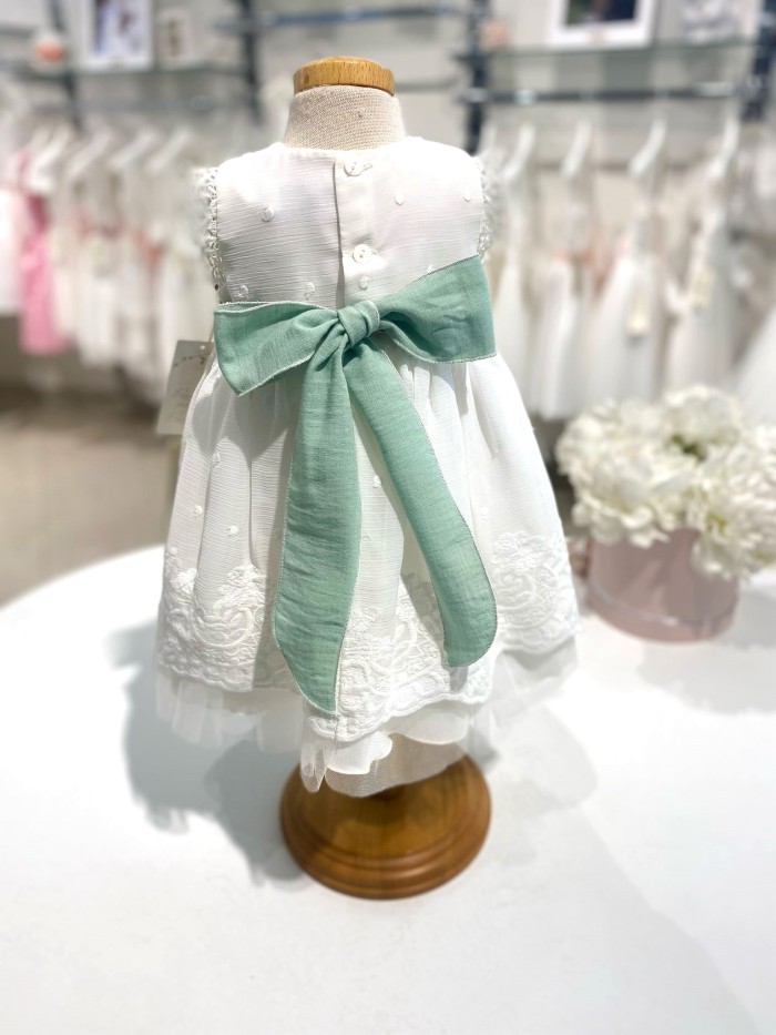 Vestina battesimo  ponto por ponto neonata