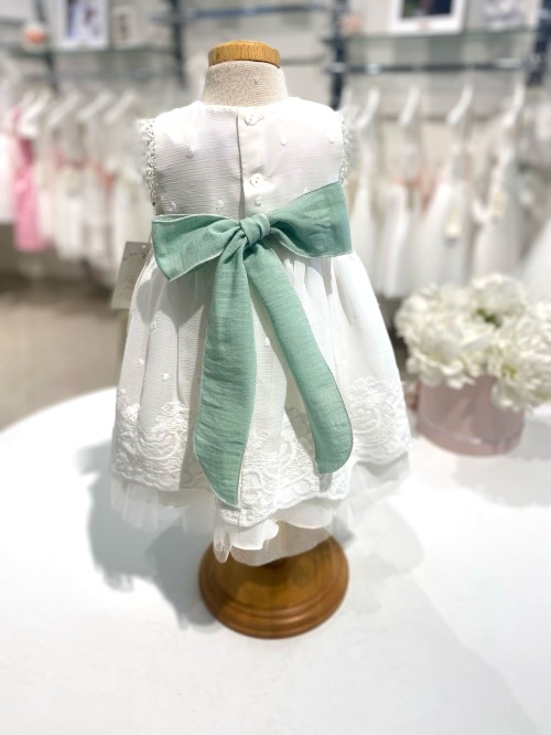 Vestina battesimo  ponto por ponto neonata