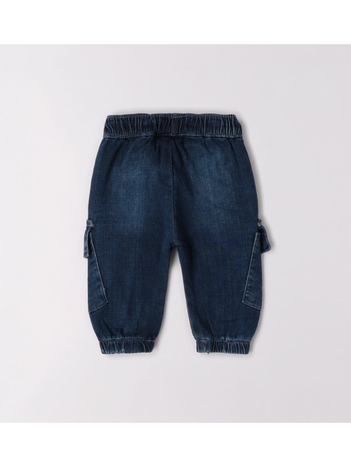 Jeans cargo idomini neonata