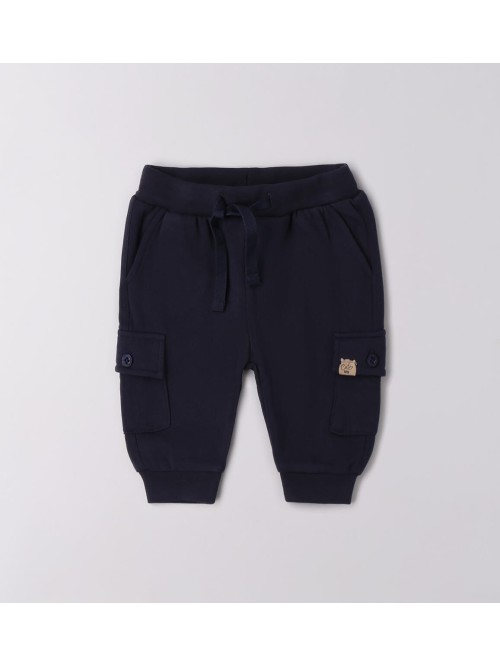 Pant felpa cargo idomini  neonato