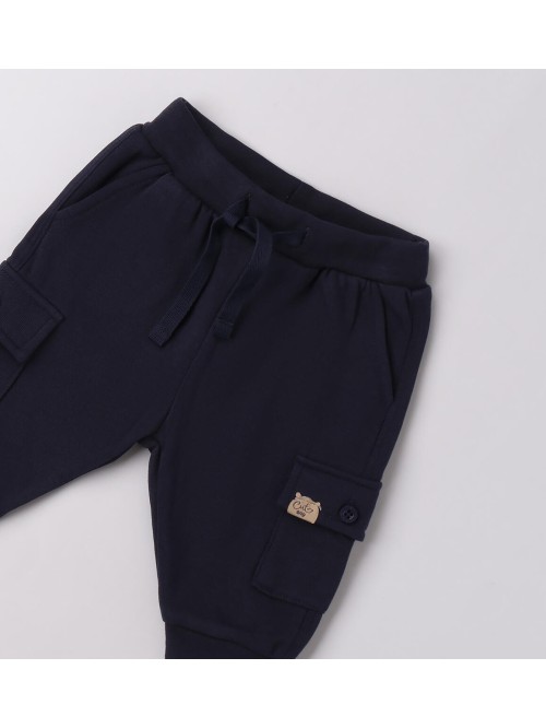 Pant felpa cargo idomini  neonato
