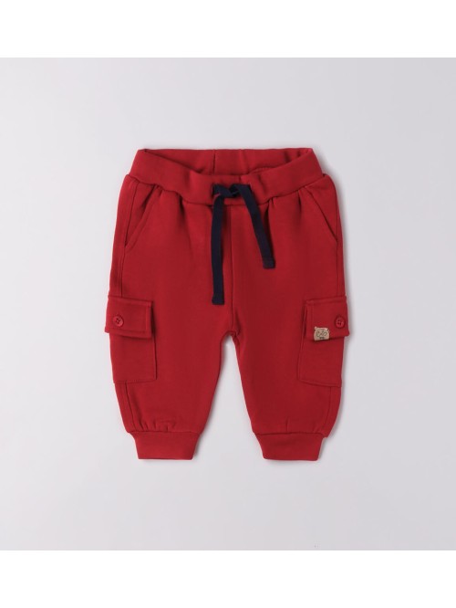 Pant felpa cargo idomini  neonato
