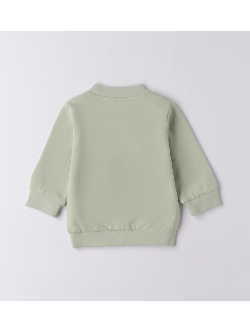 Felpa aperta zip idomini neonato