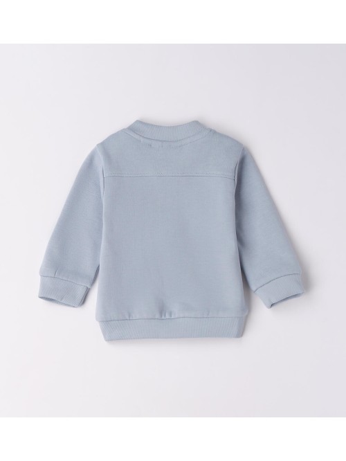 Felpa aperta zip minibanda neonato